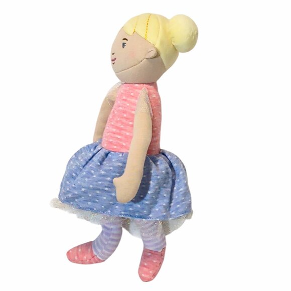 2022 Demdaco Strong Wonderful You Blonde Girl Doll Stuffed Plush Beanbag Toy 12" - Picture 3 of 6